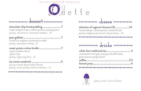 odette florence menu|Eat at Odette in Florence, AL 